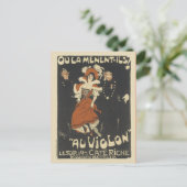 Vintage Poster Postkarten (Stehend Vorderseite)