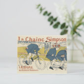 Vintage Poster Postkarten - Fahrräder (Stehend Vorderseite)