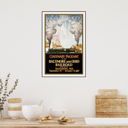 Vintage Poster Print Baltimore (Küche)
