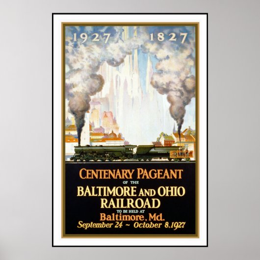 Vintage Poster Print Baltimore (Vorne)
