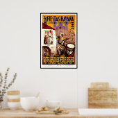 Vintage Poster Print Fiestas Havana 1937 (Küche)