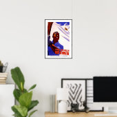 Vintage Poster Print Invernali Val D'Aosta Italien (Heimbüro)