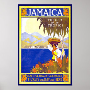 Vintage Poster Print Jamaica