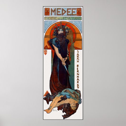 Vintage Poster Print: Mucha - Medee (Medea) (Vorne)