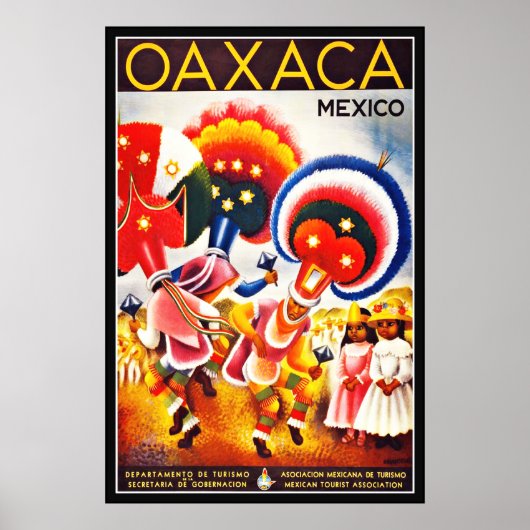 Vintage Poster Print OAXACA Mexico Large (Vorne)