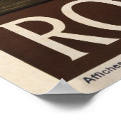 Vintage Poster Print Rome Italien (Ecke)