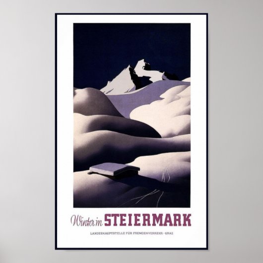 Vintage Poster Print Steiermark Travel (Vorne)