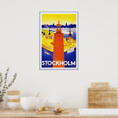 Vintage Poster Print Stockholm (Küche)