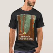 Vintage Poster Shirt Sequoia Nationalpark (Vorderseite)