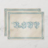 Vintage Poster Style Brown & Blue UAWG Postkarte (Vorne/Hinten)