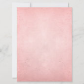 Vintage Poster Style Pink & Brown Hochzeit Einladu Einladung (Rückseite)