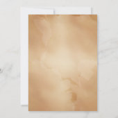 Vintage Poster Style Sepia DIY Hochzeit Einladung (Rückseite)