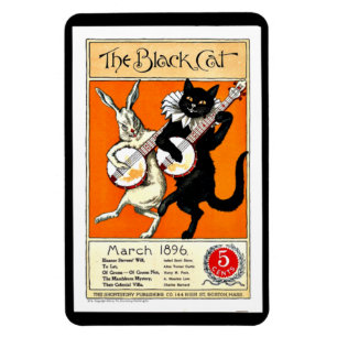 Vintage Poster: The Black Cat, 1896 Magnet