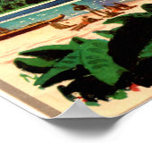 Vintage Poster, Tropical Island Beach Poster (Ecke)