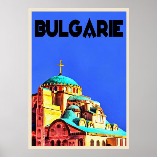 Vintage Poster von Bulgarien (Vorne)