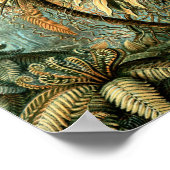 Vintage-Poster von Ernst Haeckels Kunstformen der  Poster (Ecke)