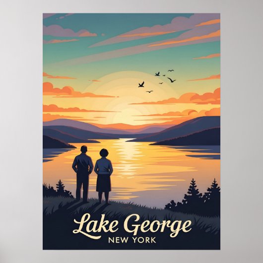 Vintage Poster von George New York (Vorne)