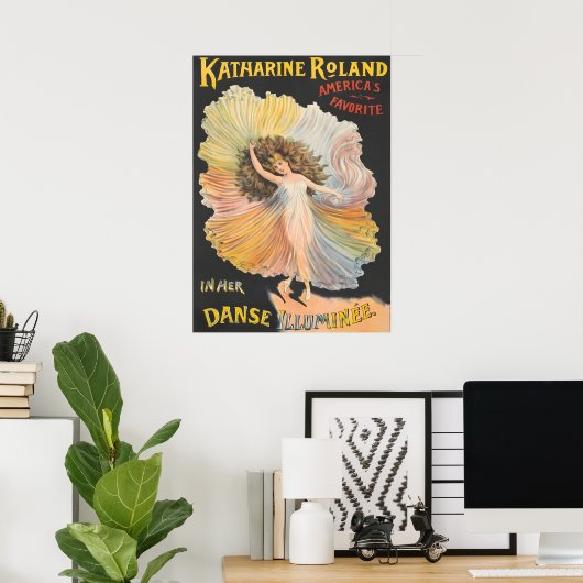 Vintage Poster von Katharine Roland (Heimbüro)