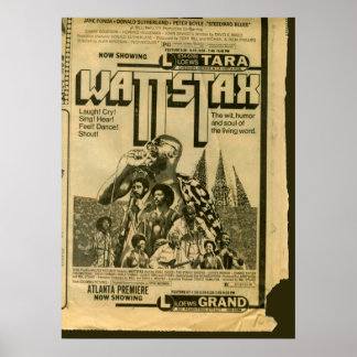 Vintage Poster Wattstax Film Premiere 1973