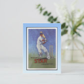 Vintage Poster, Wills Star Zigaretten, Cricketer Postkarte (Stehend Vorderseite)