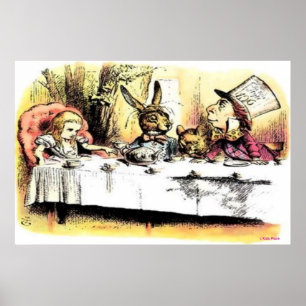 VINTAGE POSTERS - ALICE IM TEA-PARTY - BEST POSTER