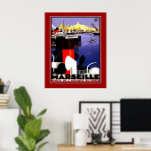 Vintage Posters Travel Marseille Frankreich Große Poster (Heimbüro)