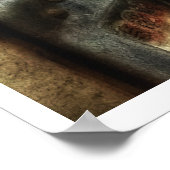 Vintage PostfachPostausdruck Poster (Ecke)