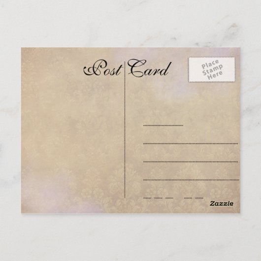 Vintage Postkarte (Rückseite)