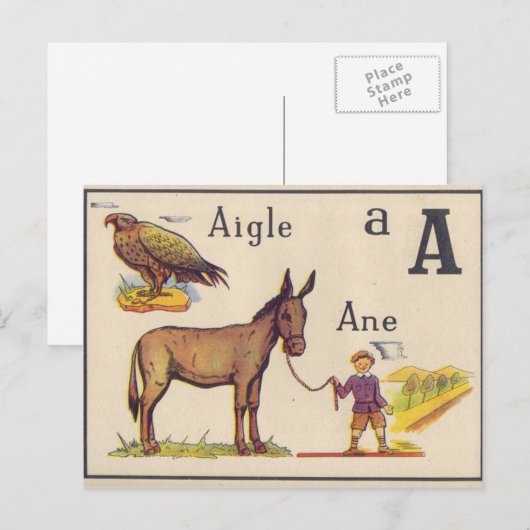 Vintage Postkarte (Vorne/Hinten)