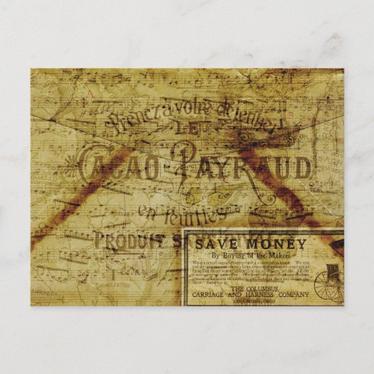 Vintage Postkarte (Vorderseite)