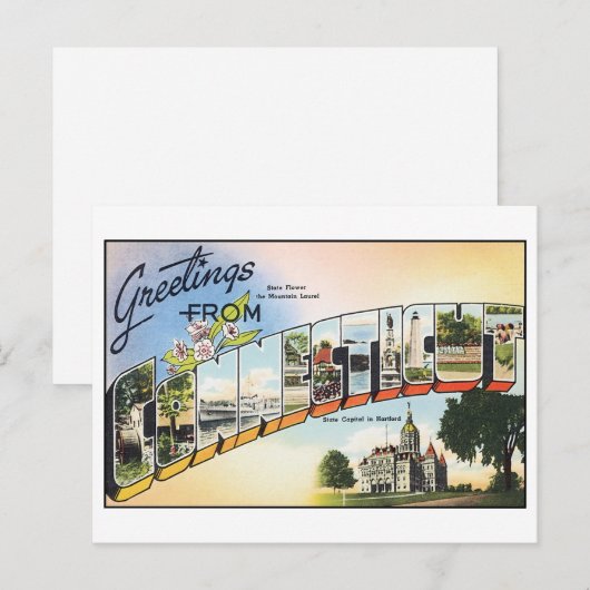 Vintage Postkarte (Vorne/Hinten)