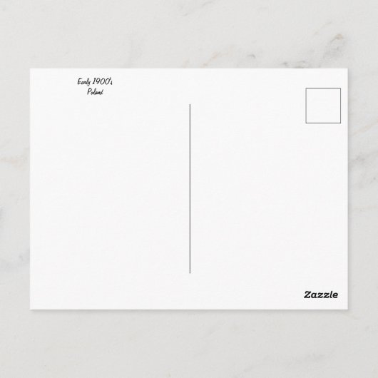 Vintage Postkarte (Rückseite)