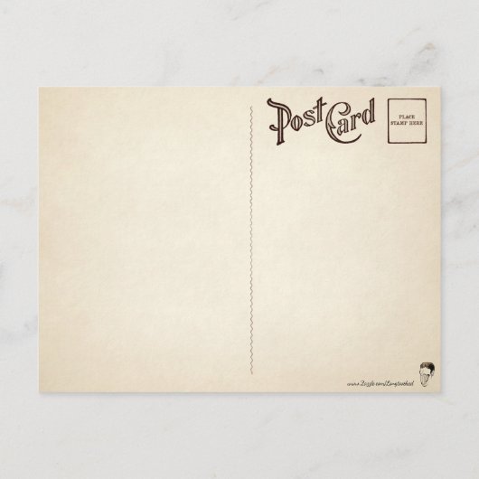 Vintage Postkarte (Rückseite)