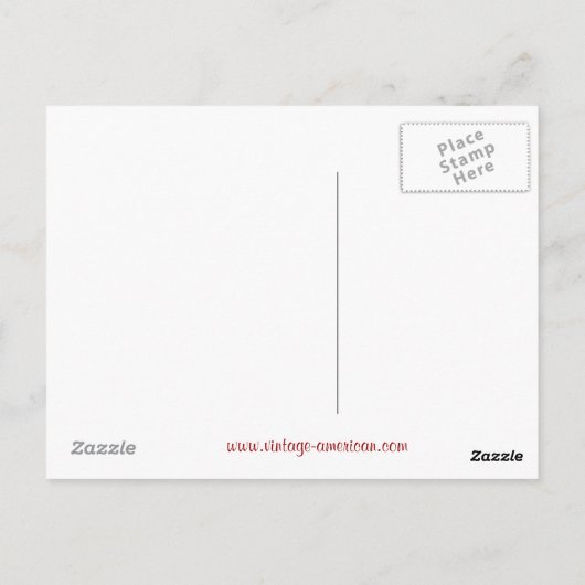 Vintage Postkarte (Rückseite)