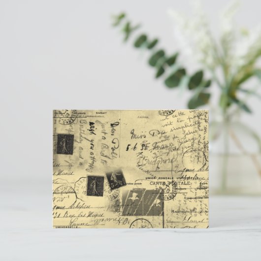 Vintage Postkarte (Stehend Vorderseite)