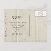 Vintage Postkarte (Rückseite)