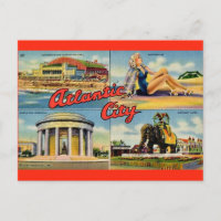 Vintage-Postkarte aus Atlantic City, NJ