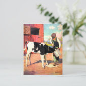 Vintage Postkarte aus dem alten Betrieb (Stehend Vorderseite)