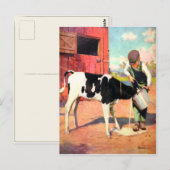 Vintage Postkarte aus dem alten Betrieb (Vorne/Hinten)