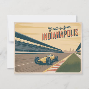 Vintage-Postkarte aus Indianapolis Grüße aus Postkarte
