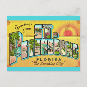 Vintage-Postkarte aus St. Petersburg, Florida Postkarte