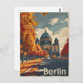 Vintage Postkarte Berlin Dome (Vorne/Hinten)