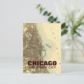 Vintage Postkarte Chicago (Stehend Vorderseite)