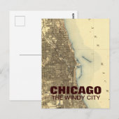 Vintage Postkarte Chicago (Vorne/Hinten)