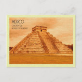 Vintage Postkarte Chichen Itza Mexiko (Vorderseite)