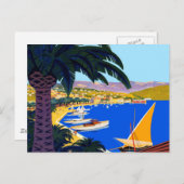 Vintage Postkarte Cote d'Azur (Vorne/Hinten)