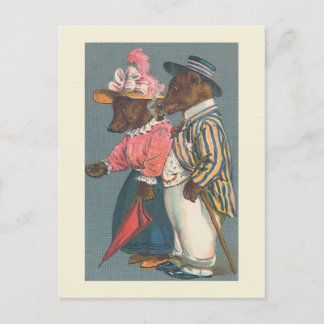 Vintage Postkarte "Das Bärenkupplung"
