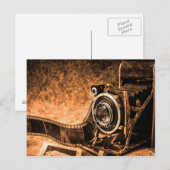 Vintage Postkarte der alten Kamera (Vorne/Hinten)