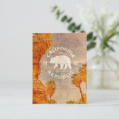 Vintage Postkarte der Republik Kalifornien (Stehend Vorderseite)