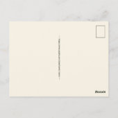 Vintage-Postkarte der Republik Philippinen Postkarte (Rückseite)